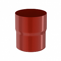 Соединитель (муфта) водосточной трубы Aquasystem 90/125 красный, RR 29