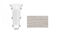 Угол внутренний для плинтуса ПВХ Ideal Деконика 294 Орех Антик 85 мм