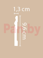 Плинтус напольный из дюрополимера Декомастер A015 (96*13*2000мм) фото № 2
