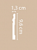 Плинтус напольный из дюрополимера Декомастер A015 (96*13*2000мм) фото № 2