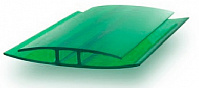 Соединительный профиль для поликарбоната Юг-Ойл-Пласт неразъемный НP-8мм зеленый