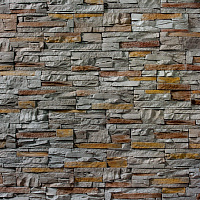 Декоративный искусственный камень Декоративные элементы Петра 02-471 Серый с древесным