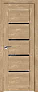 Межкомнатная дверь царговая экошпон ProfilDoors серия XN Модерн 2.09XN, Каштан натуральный Триплекс черный