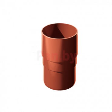Соединитель (муфта) водосточной трубы Технониколь D-80, Красный фото № 1