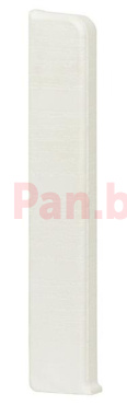Заглушка для плинтуса ПВХ LinePlast LB001 Белый с тиснением, 100мм (левая) фото № 1
