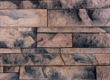Декоративный искусственный камень Polinka Сланец Карпатский гипсовый угловой составной У1404М, коричневый мрамор фото № 1