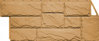 Фасадная панель (цокольный сайдинг) FineBer Камень крупный Песочный