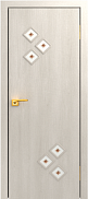 Межкомнатная дверь МДФ ламинированная Юни Стандарт С-33, Беленый дуб (фьюзинг)