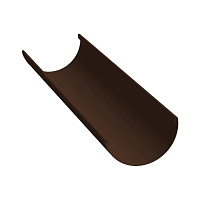 Желоб водосточный МеталлПрофиль Престиж D-150, Шоколадный, 3м