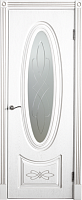 Межкомнатная дверь МДФ шпонированная Юркас Премиум Венеция 1 ДО - Эмаль серебро Мателюкс матовый