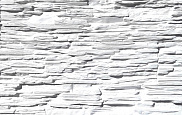 Декоративный искусственный камень Polinka Сланец Саянский гипсовый угловой составной У0100, белый