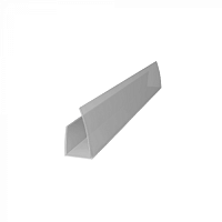 Торцевой профиль для поликарбоната Royalplast 6 мм Серебро, 2100мм