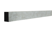 Декоративная интерьерная рейка из дюрополимера Decor-Dizayn 611-25SH, Серый бархат 3000х30х20