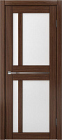 Межкомнатная дверь царговая экошпон МДФ Техно Профиль Dominika 424 Орех вела (стекло белое, лакомат)