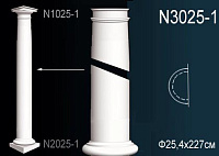 Полуколонна из полиуретана Перфект N3025-1