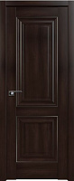 Межкомнатная дверь царговая ProfilDoors серия X Классика 27X, Орех сиена (молдинг серебро)