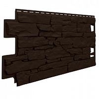 Фасадная панель (цокольный сайдинг) Vox Vilo Stone Dark brown