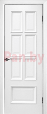 Межкомнатная дверь МДФ шпонированная Юркас Премиум Лондон ДГ - Эмаль белая фото № 1