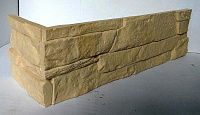 Декоративный искусственный камень Polinka Сланец Рифейский гипсовый угловой составной У0204, коричневый
