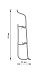 Плинтус напольный пластиковый (ПВХ) LinePlast LS008 Дуб Кантри серый 2200*85*22 мм фото № 2