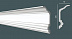 Плинтус потолочный из дюрополимера Decor-Dizayn Белая Лепнина Карниз DD 505 фото № 2
