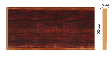 Декоративная панель из полистирола Декомастер Красное дерево B20-1084 2400х200х9 фото № 1