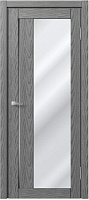 Межкомнатная дверь царговая экошпон МДФ Техно Профиль Dominika 520 Скай оук серый (лакомат, стекло белое)