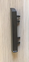 Заглушка для плинтуса металлическая AlPro13 2642 черный (пара)