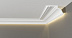 Плинтус потолочный из дюрополимера Decor-Dizayn Белая Лепнина DD517 фото № 7