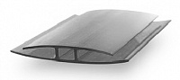 Соединительный профиль для поликарбоната Юг-Ойл-Пласт неразъемный НP-8мм серый