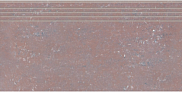 Ступень из керамогранита (грес) Grasaro Travertino Красно-коричневый G-460/PR 294х600