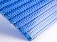Поликарбонат сотовый Сэлмакс Групп Гаспадар синий 6000*2100*4 мм, 0,56кг/м2