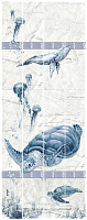 Панель ПВХ (пластиковая) с фотопечатью Кронапласт Unique Обитатели морей Тортилла 2700*250*8