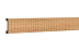 Декоративная интерьерная рейка из дюрополимера Decor-Dizayn 618-64PR с насечкой, 3000*40*15 фото № 1