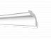 Плинтус потолочный из дюрополимера Decor-Dizayn Белая Лепнина Карниз DD 42 фото № 1