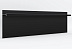 Плинтус напольный алюминиевый Laconistiq Strong скрытый усиленный черный матовый порошковый фото № 1