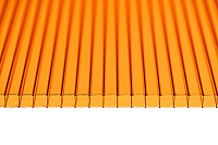 Поликарбонат сотовый Sotalight Оранжевый 6000*2100*6 мм, 0,85 кг/м2 - РАСПРОДАЖА