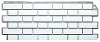 Фасадная панель (цокольный сайдинг) FineBer Дачный Кирпич клинкерный белый