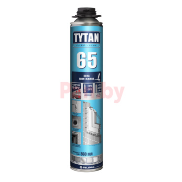 Пена монтажная профессиональная Tytan Professional Euro-Line 65 860мл, зимняя фото № 1