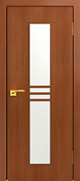 Межкомнатная дверь МДФ ламинированная Юни Стандарт С-19, Итальянский орех