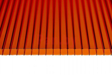 Поликарбонат сотовый Сэлмакс Групп Скарб бронза (коричневый) 6000*2100*4 мм, 0,6 кг/м2 фото № 1