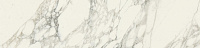 Ступень из керамогранита (грес) под мрамор Italon Charme Deluxe Арабескато Уайт угловая левая с капиносом 330x1600