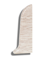 Заглушка для плинтуса ПВХ LinePlast L064 Клен белый, 58мм (правая)