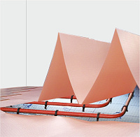 Подложка под ламинат и паркетную доску из экструдированного пенополистирола Solid гармошка, 1,8мм, розовый