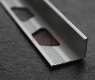 Уголок для плитки (профиль) алюминиевый ПО-Г8 СМ, анодированное серебро фото № 3