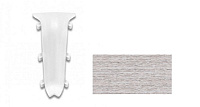 Угол внутренний для плинтуса ПВХ Ideal Деконика 253 Ясень серый 55 мм