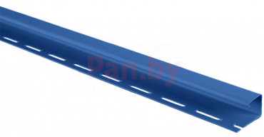 J-профиль для сайдинга Альта-Профиль Т-15, Синий 3м фото № 1