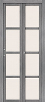 Межкомнатная дверь складная (книжка) el Porta Twiggy Твигги-V4 Grey Veralinga Magic Fog