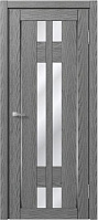 Межкомнатная дверь царговая экошпон МДФ Техно Профиль Dominika 502 Скай оук серый (лакомат, стекло белое)