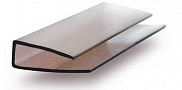 Торцевой профиль для поликарбоната Юг-Ойл-Пласт UP-8 мм бронза